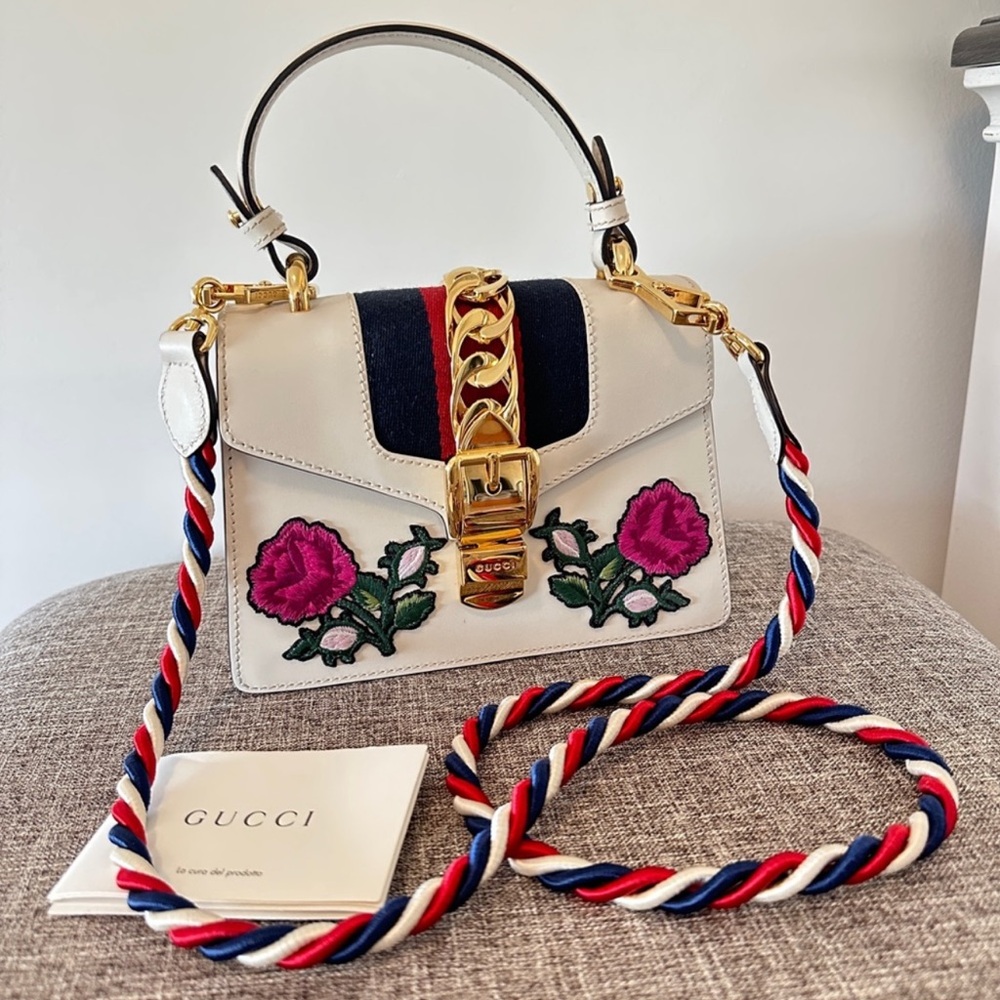 Authentic Gucci Sylvie White